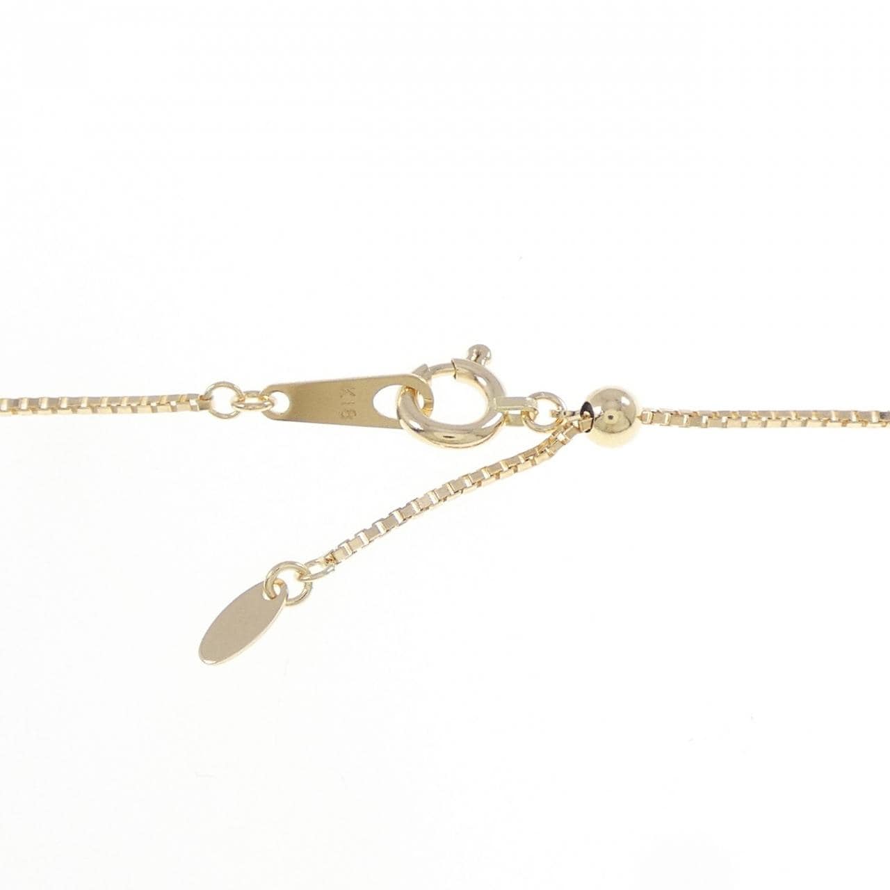 K18YG クロス ダイヤモンド パヴェ ダイヤモンド ネックレス 1.15CT