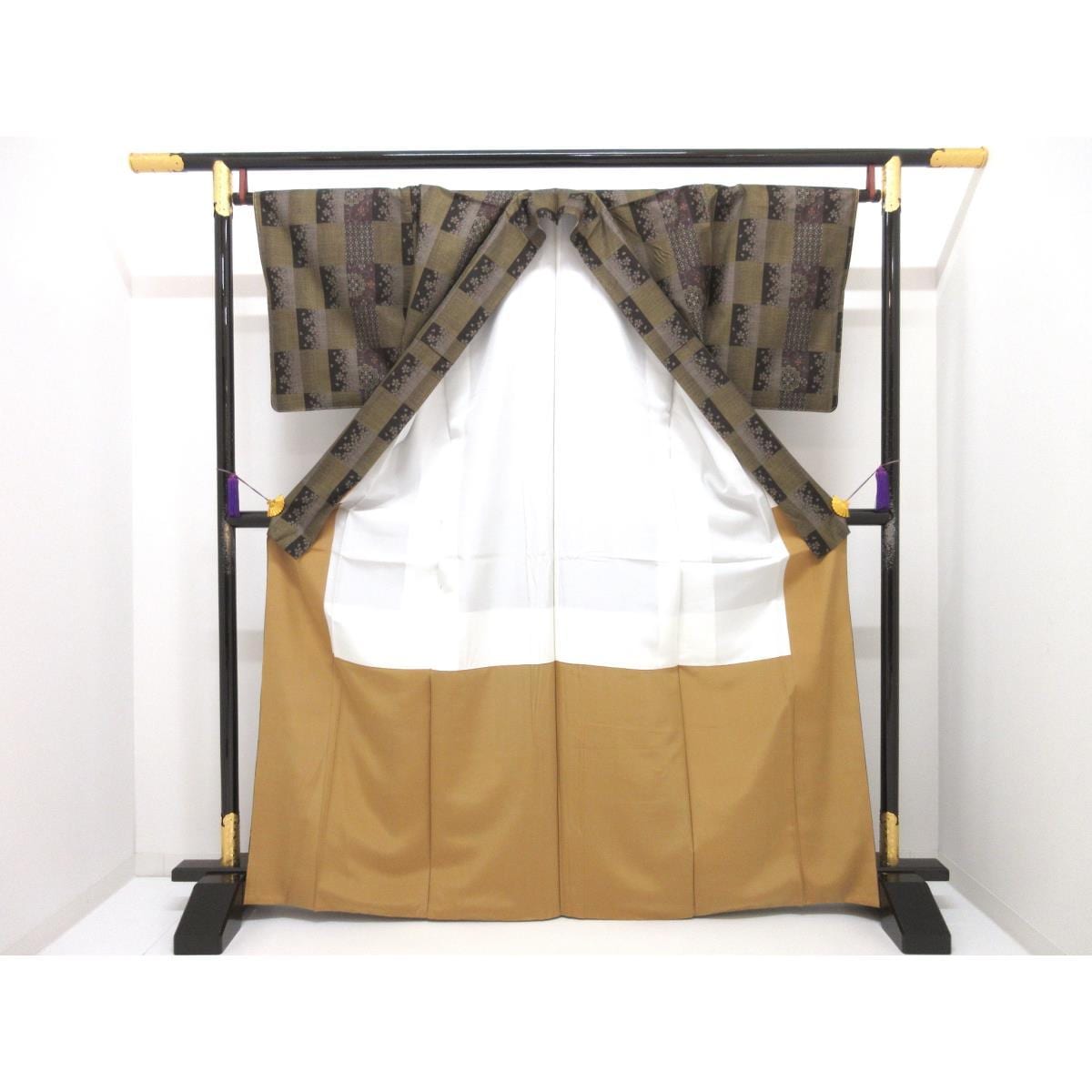 【未使用品】紬【正品奄美Ooshima Tsumugi】附證書，9分