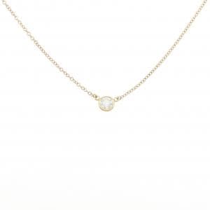 ティファニー バイザヤード ネックレス 0.20CT F VVS1 EXT