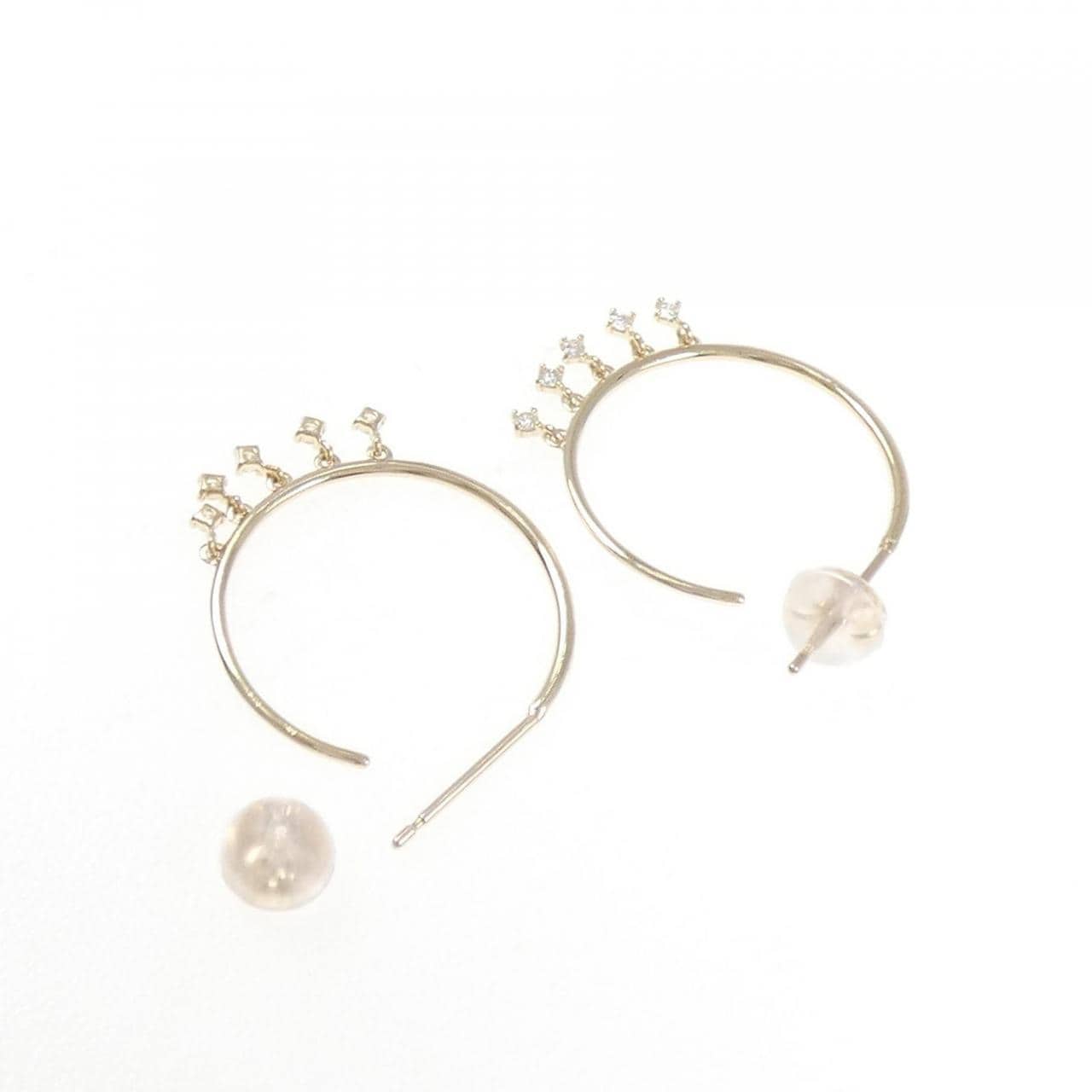 【リメイク】K10YG ダイヤモンド ピアス 0.08CT