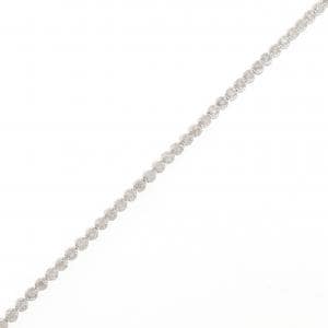 K18WG ダイヤモンド ブレスレット 1.00CT
