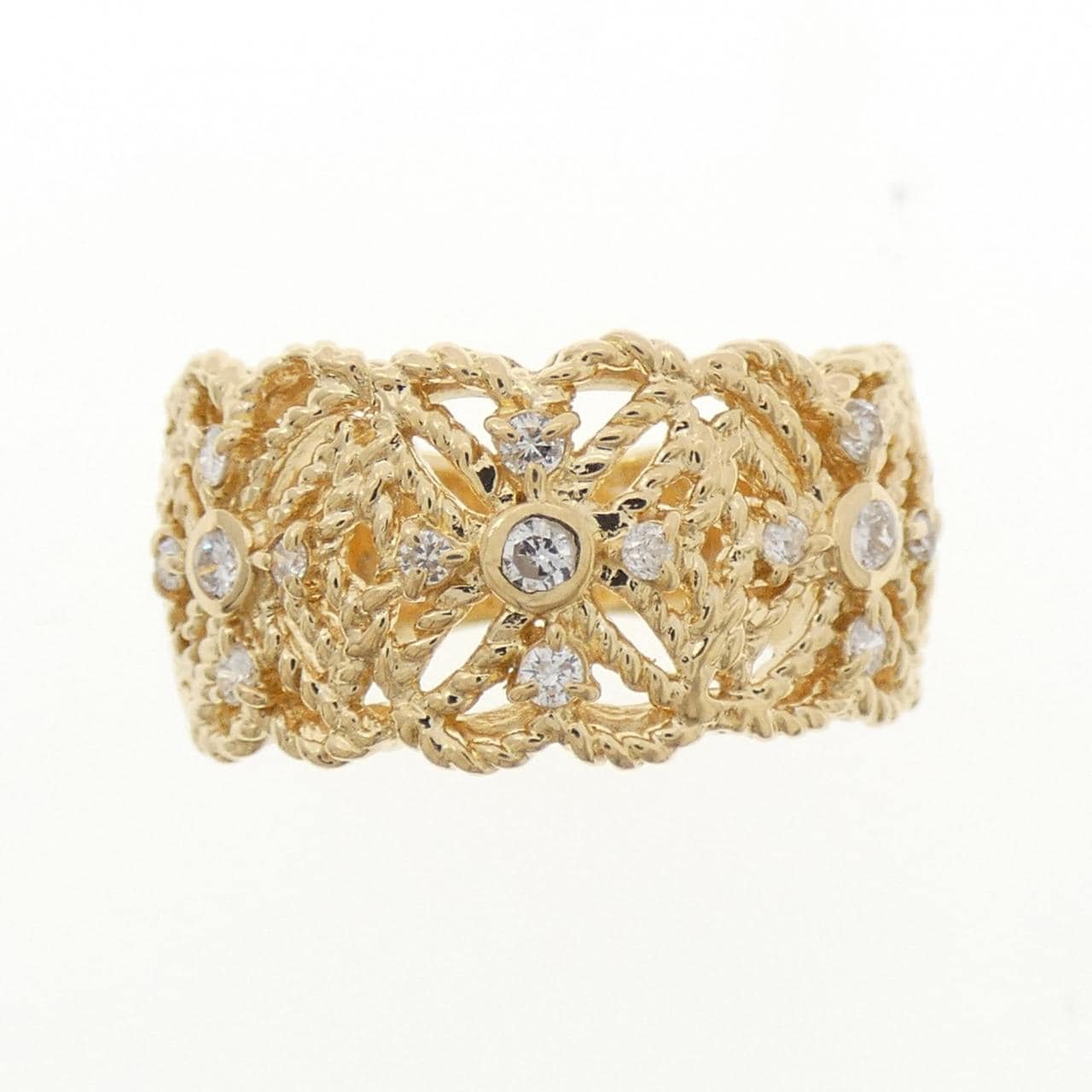 K18YG ダイヤモンド リング 0.23CT