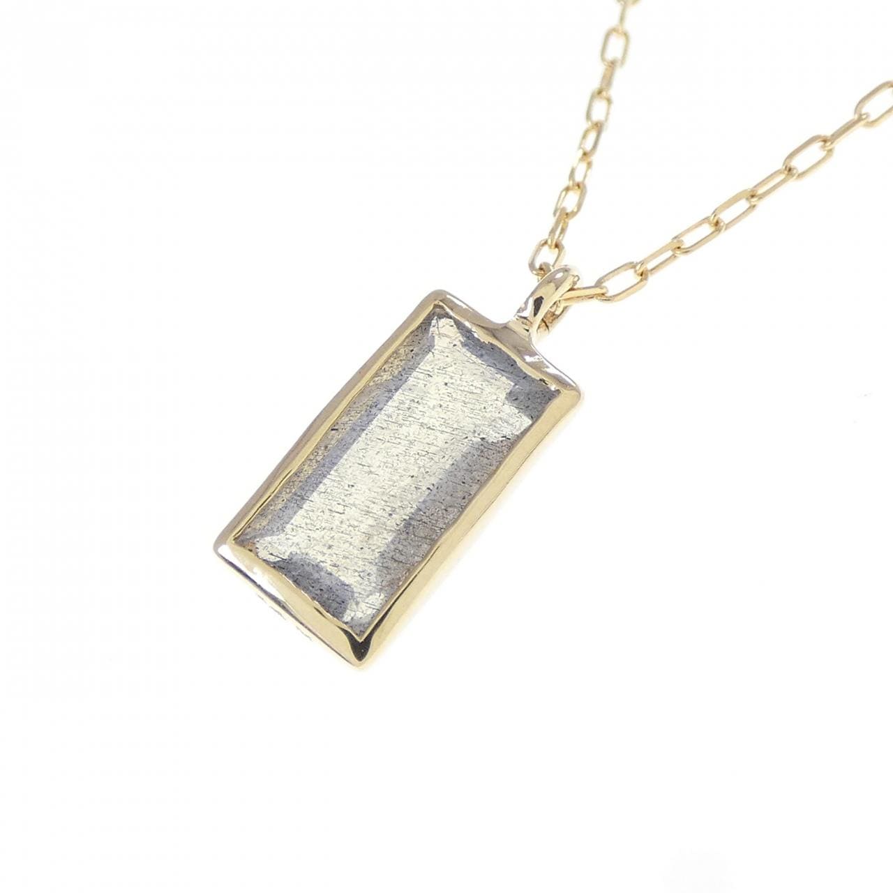 14KYG/K18YG ラブラドライト ネックレス