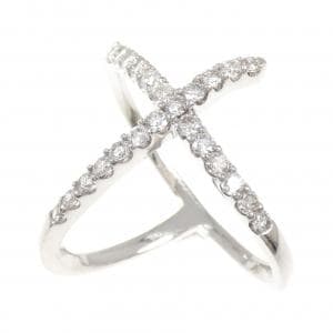 K18WG ダイヤモンド リング 0.95CT