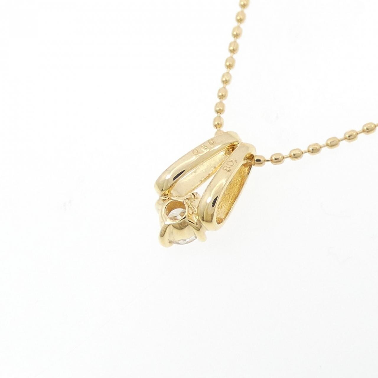 K18YG ダイヤモンド ネックレス 0.10CT
