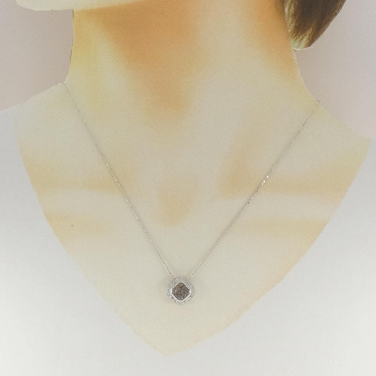 K14WG/K14BG/K18WG ダイヤモンド ネックレス 0.15CT