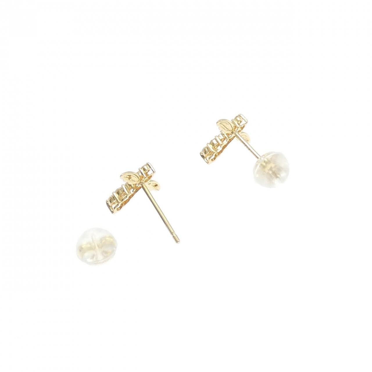 K18YG ダイヤモンド ピアス 0.09CT