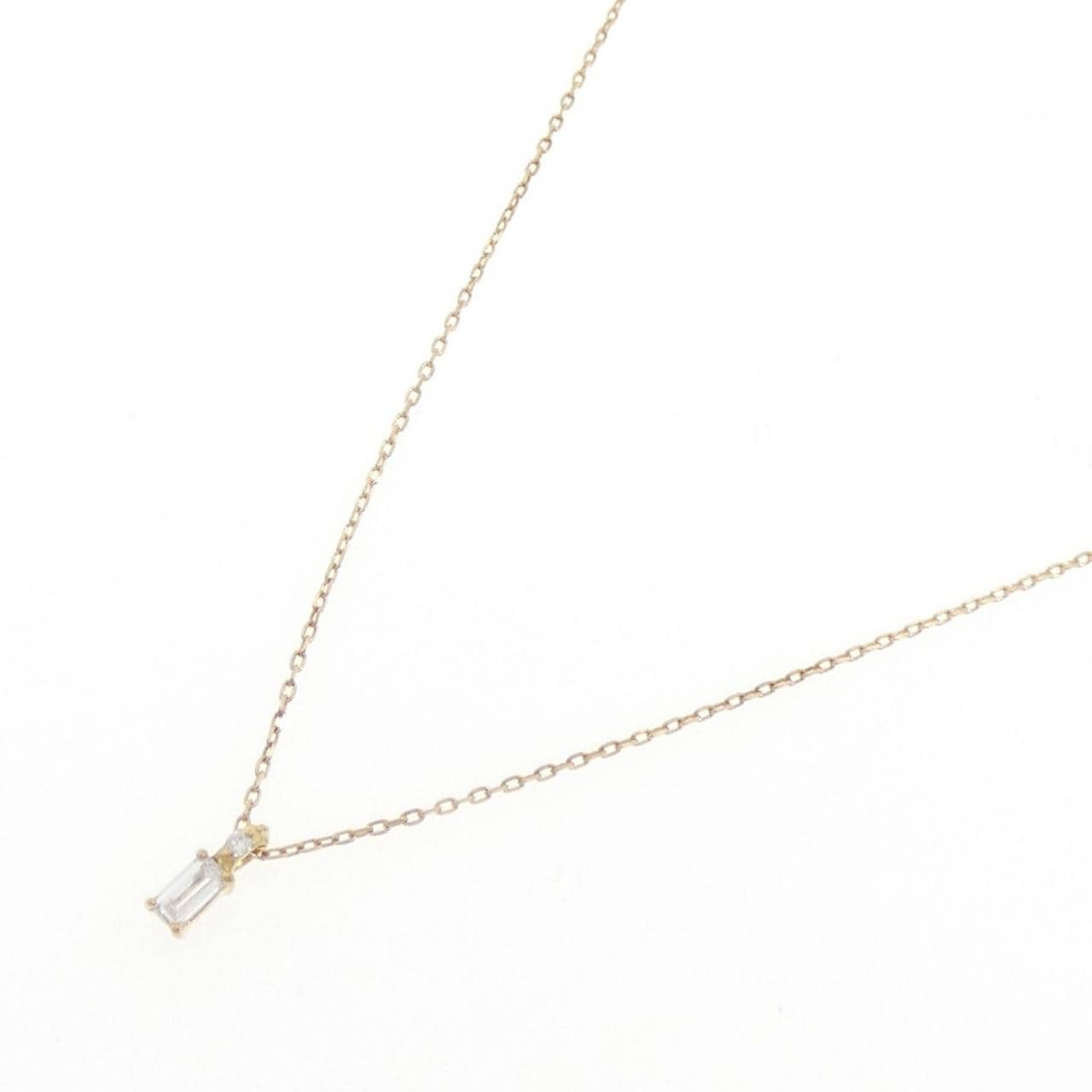 K18YG ダイヤモンド ネックレス 0.08CT