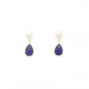 [BRAND NEW] K18YG lapis lazuli earrings