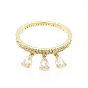 【新品】K18YG フルエタニティ ダイヤモンド リング 0.25CT