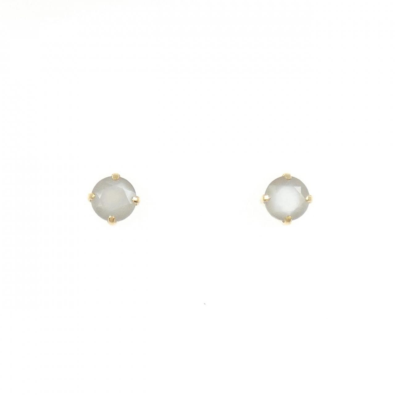 【新品】K18YG ムーンストーン ピアス