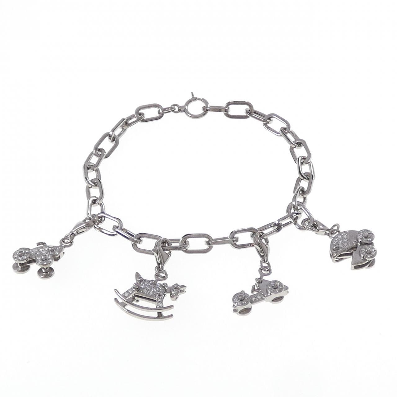 K18WG ダイヤモンド ブレスレット 0.31CT