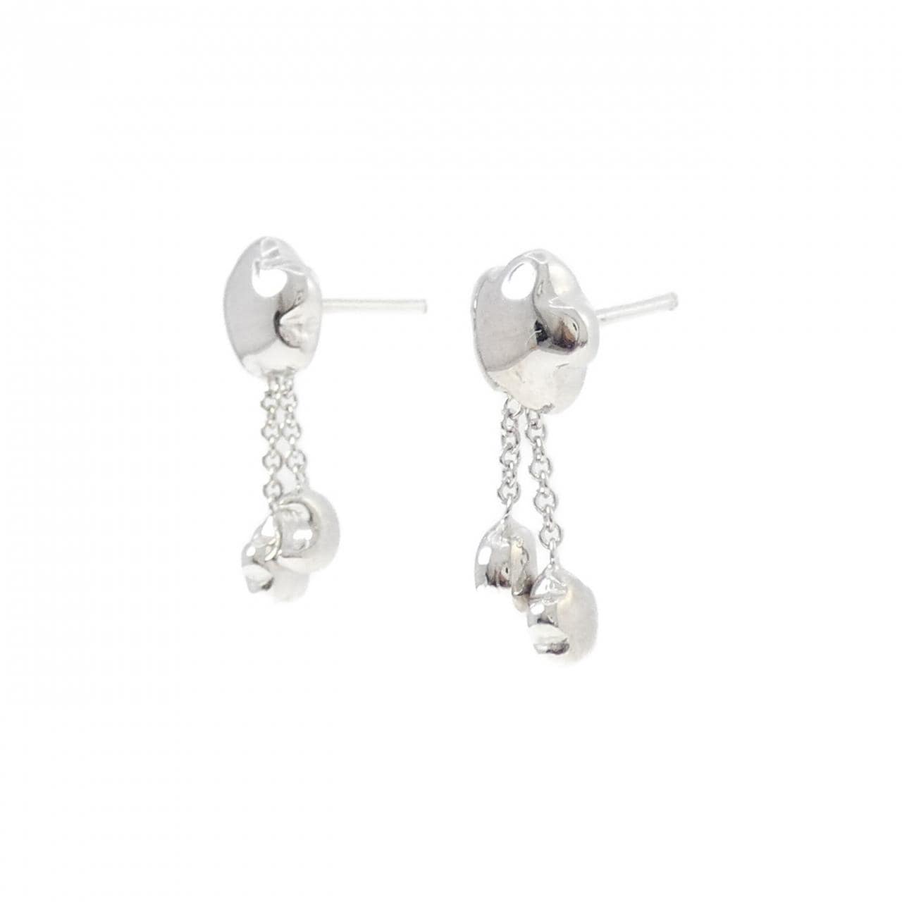 750WG/K18WG スター×ムーン ピアス