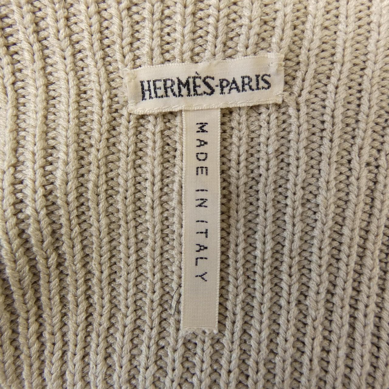 【ヴィンテージ】エルメス HERMES タートルネック サイドボタン ニット