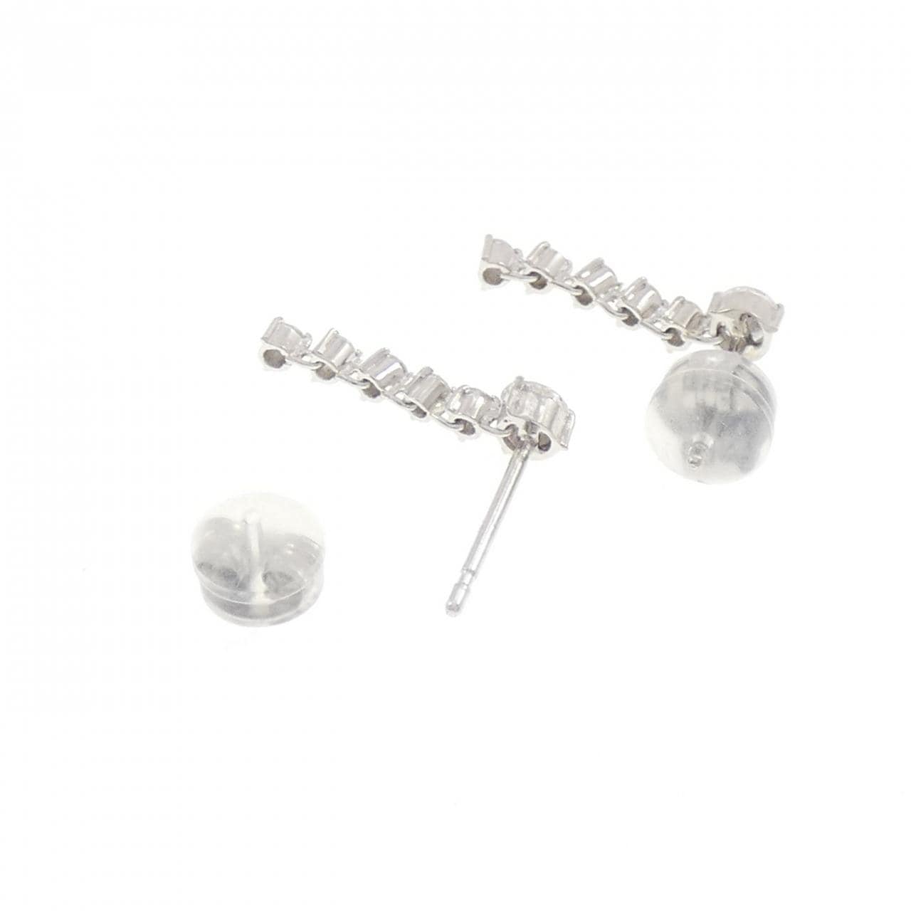 PT900 ダイヤモンド ピアス 0.50CT