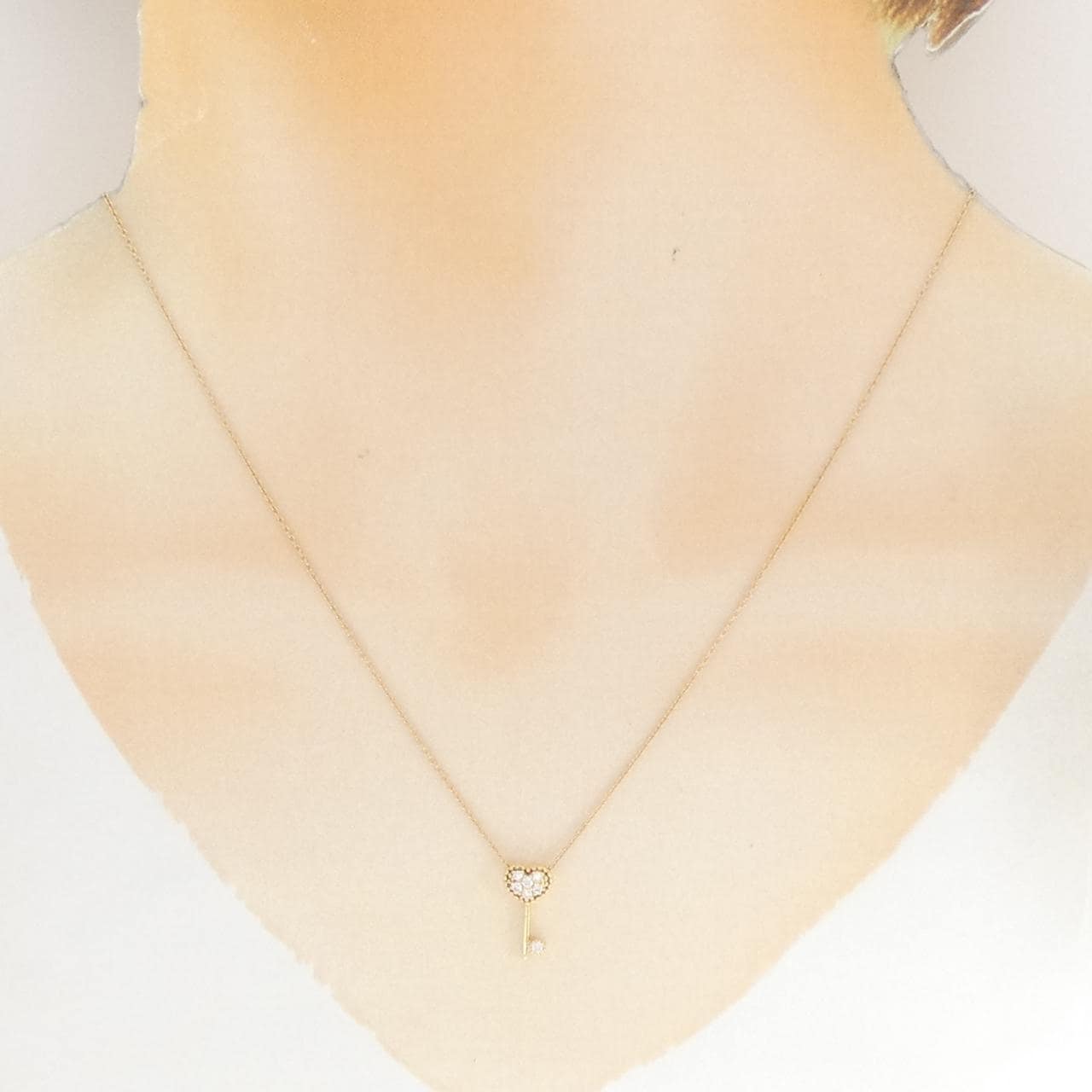 ポンテヴェキオ キー ネックレス 0.07CT