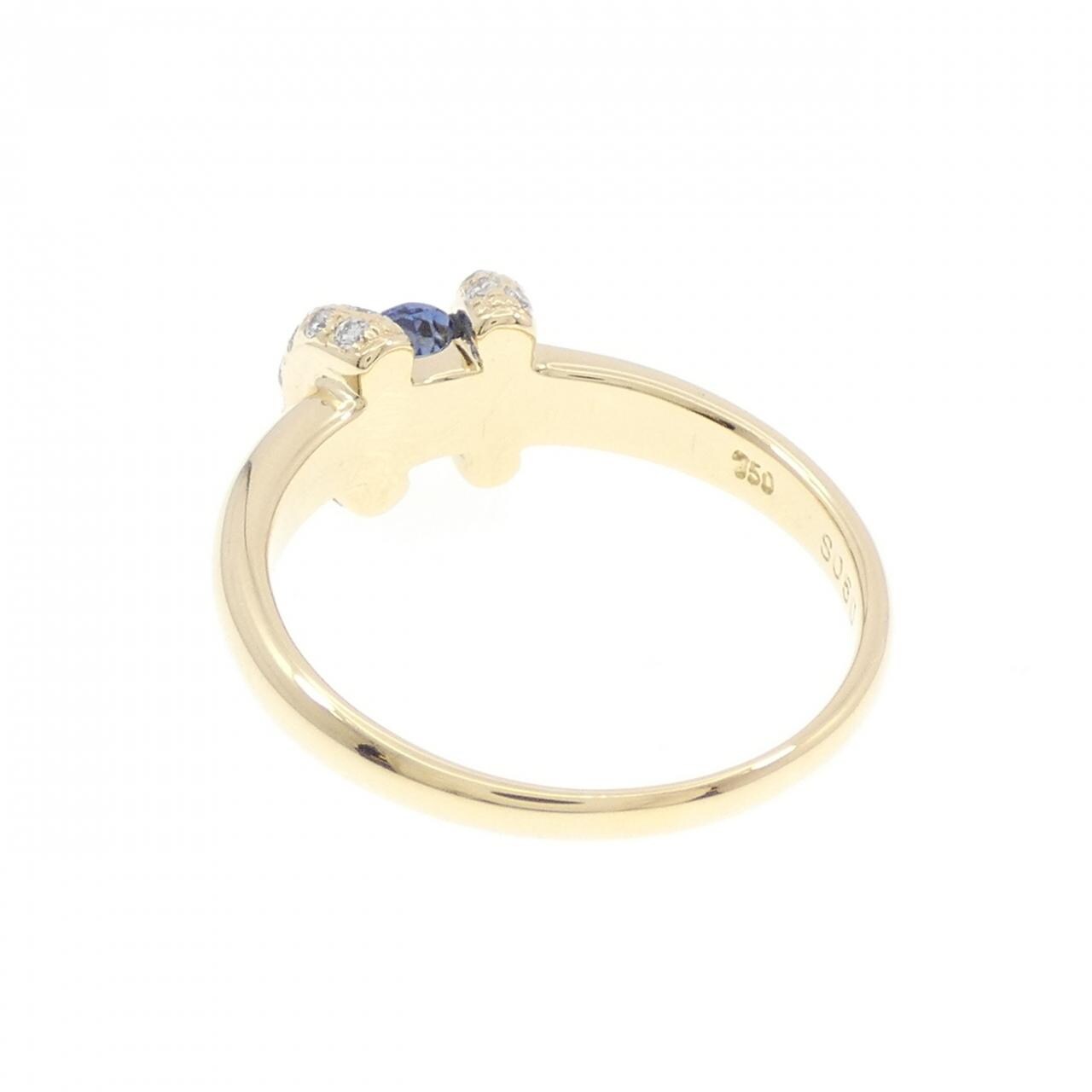 750YG蓝宝石戒指0.50CT