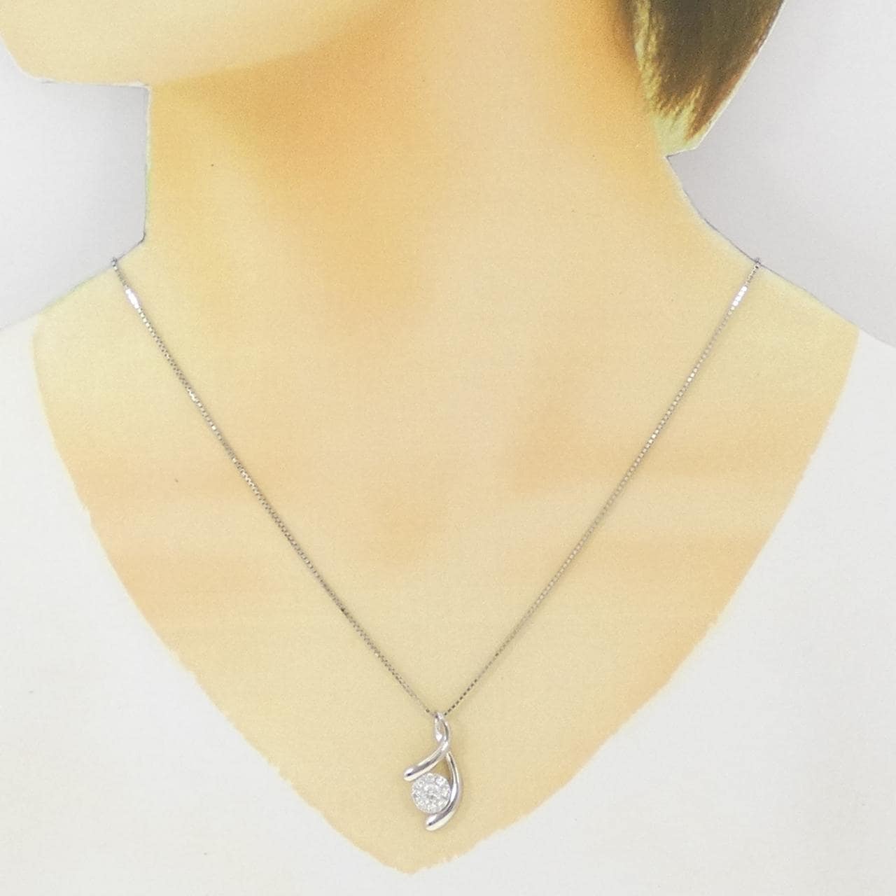 PT900/PT850 ダイヤモンド ネックレス 0.50CT