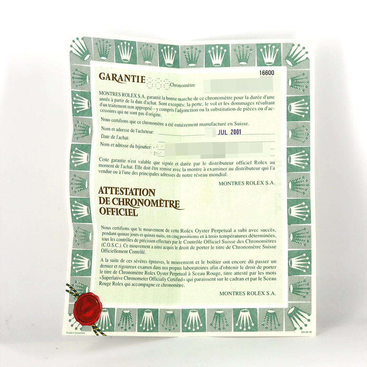 【ノーメンテナンス還元価格】ロレックス シードゥエラー 16600 SS 自動巻 P番