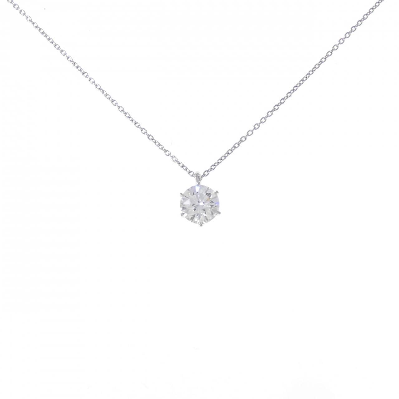 【再加工款】PT900/PT850鑽石項鍊 1.088克拉 D色 VS1淨度 VG