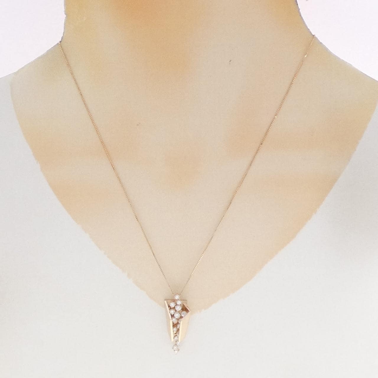 K18PG ダイヤモンド ネックレス 0.75CT