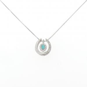 PT900/PT850 2WAY パライバトルマリン ネックレス 0.137CT