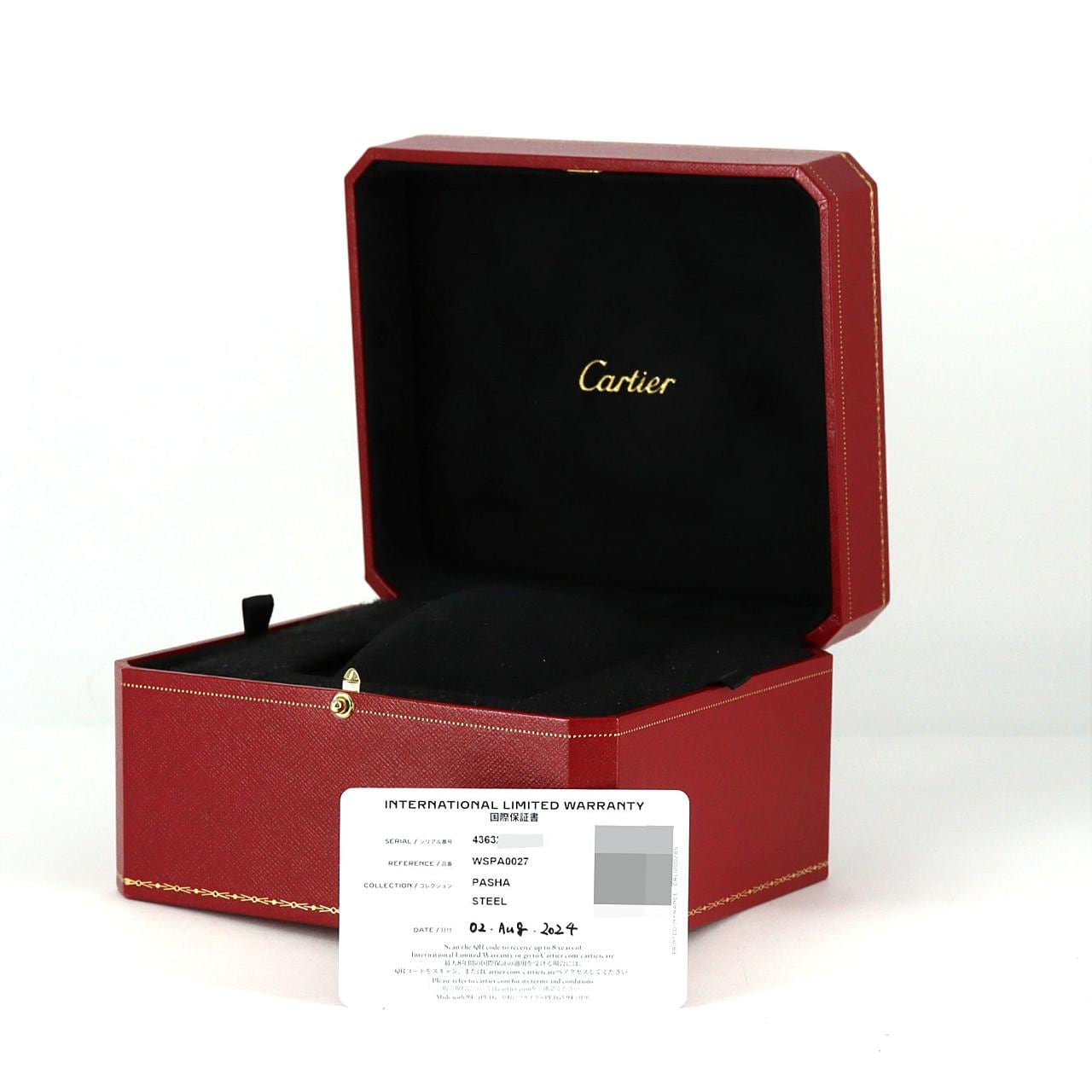 【ノーメンテナンス還元価格】カルティエ パシャ･ドゥ･カルティエ クロノグラフ WSPA0027 SS 自動巻