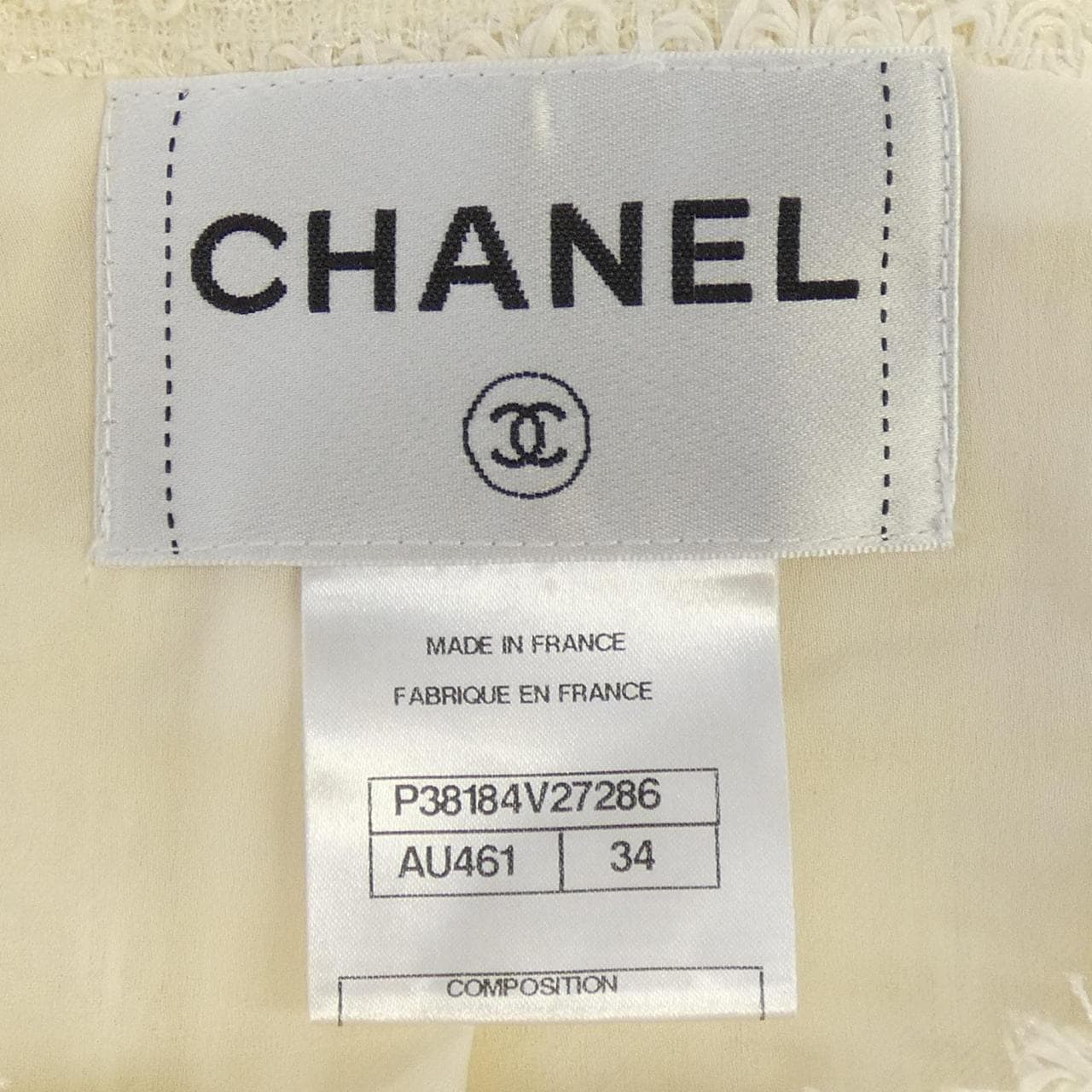 シャネル CHANEL P38184V27286 ノーカラージャケット