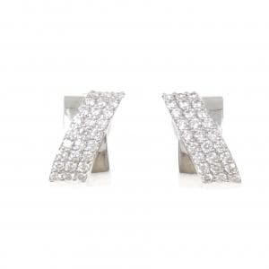 K18WG ダイヤモンド ピアス/イヤリング 1.00CT