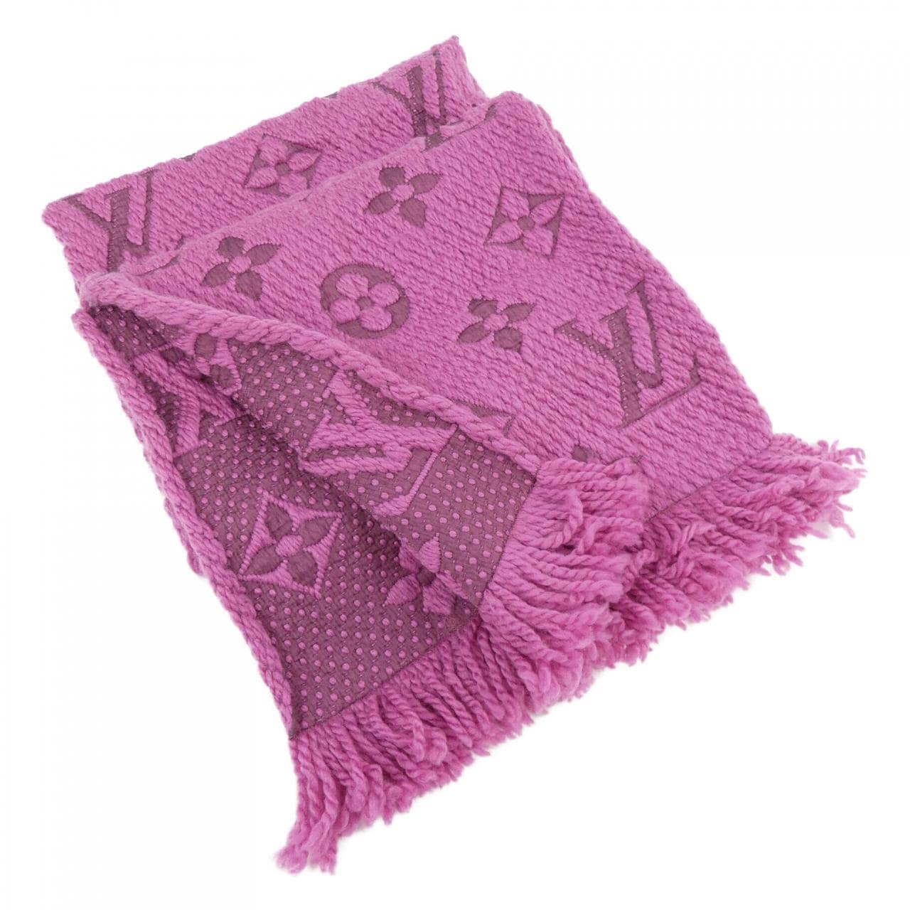 ルイヴィトン LOUIS VUITTON エシャルプ ロゴマニア M70461 MUFFLER