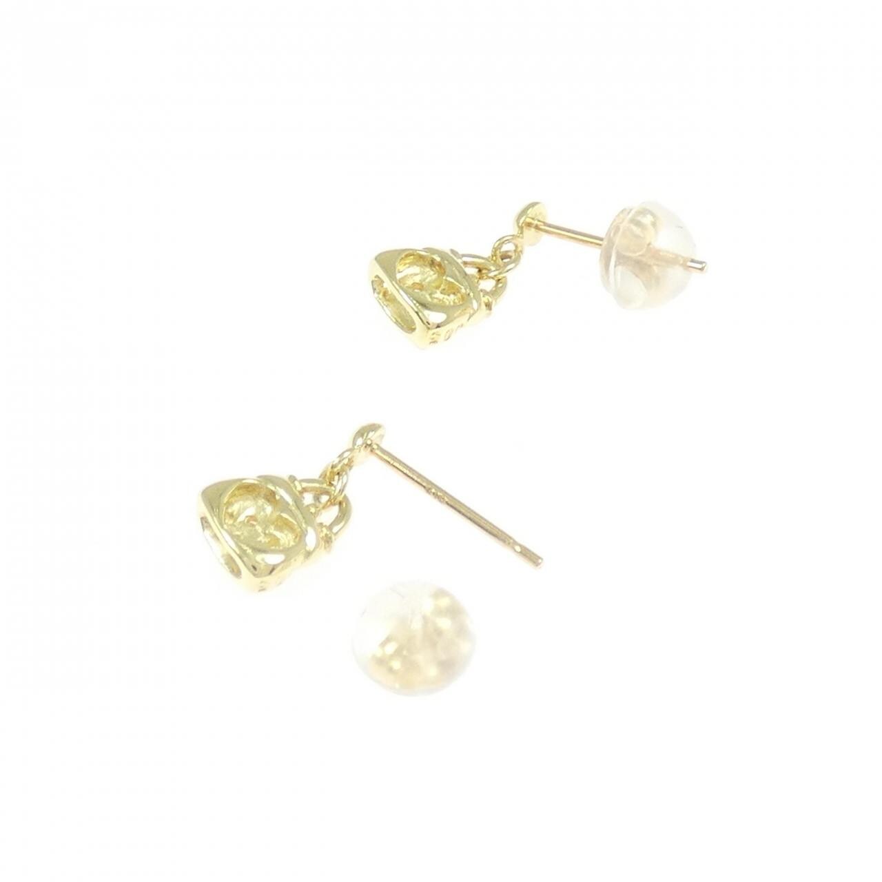 K18YG ダイヤモンド ピアス 0.10CT