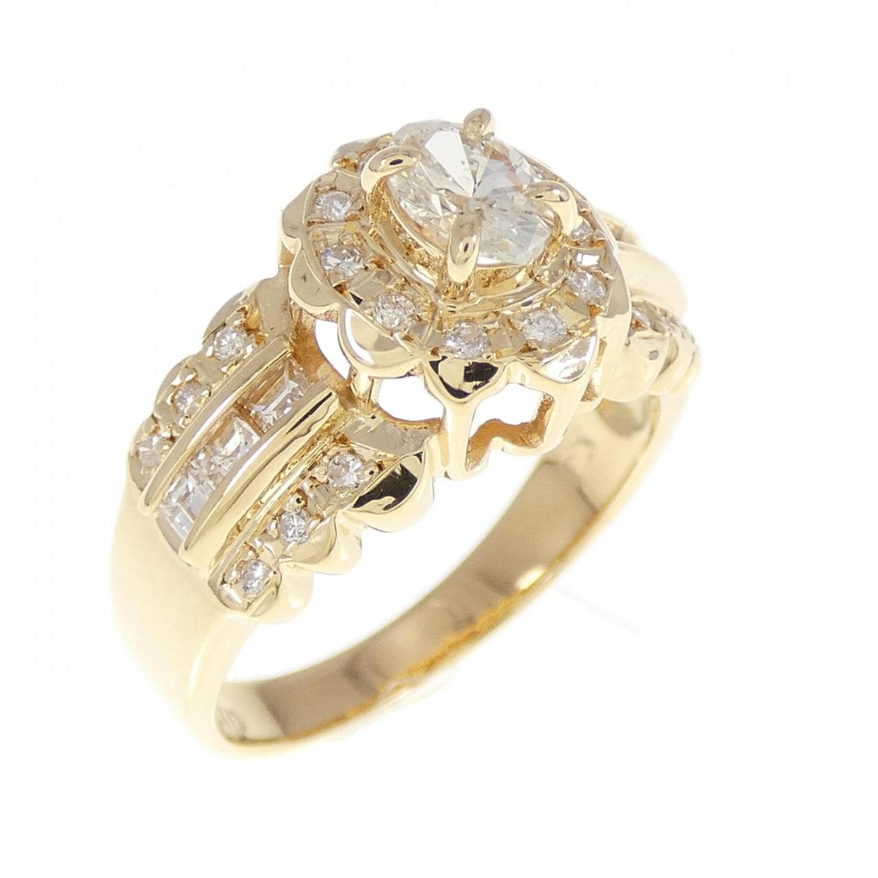 K18YG ダイヤモンド リング 0.70CT
