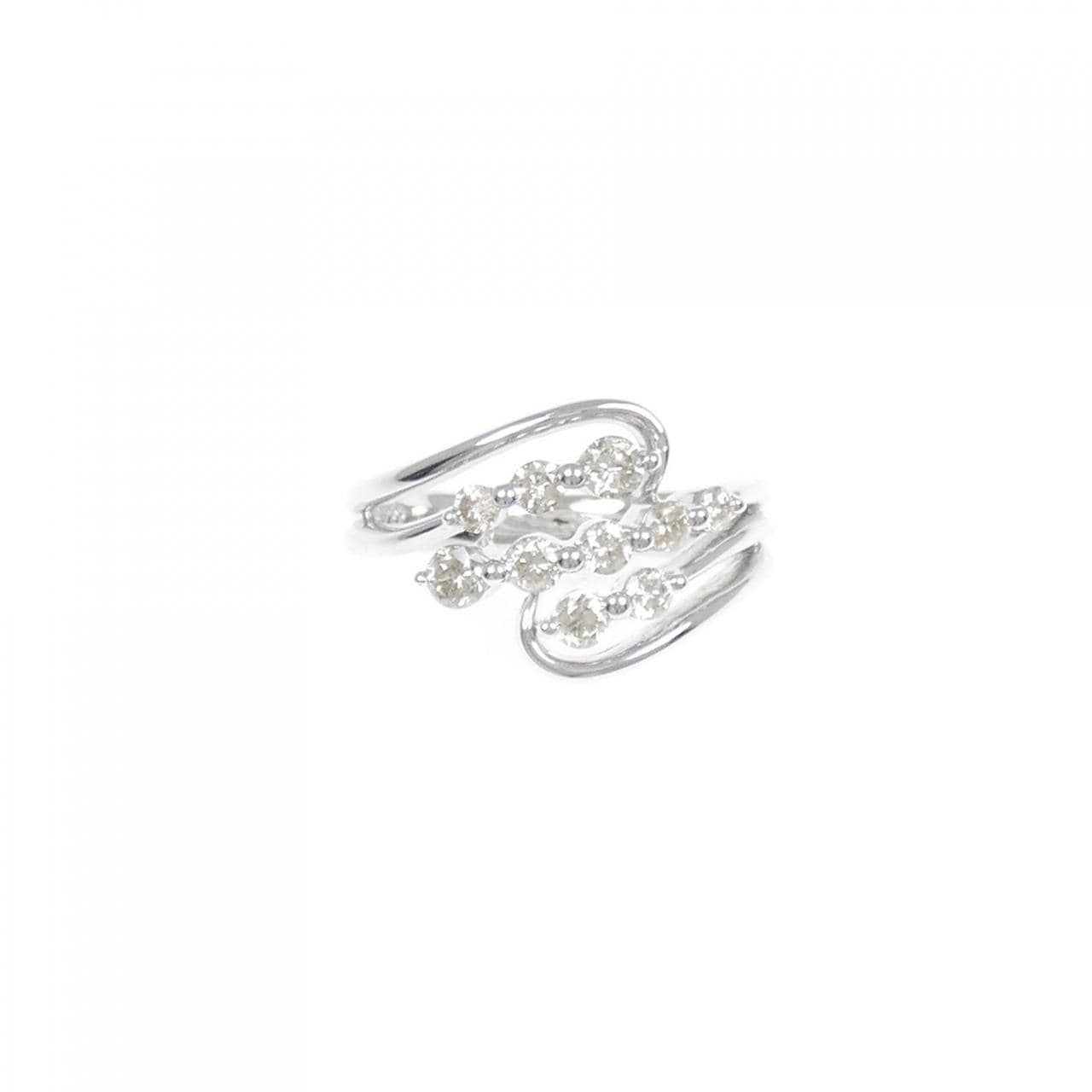 K18WG ダイヤモンド リング 0.60CT