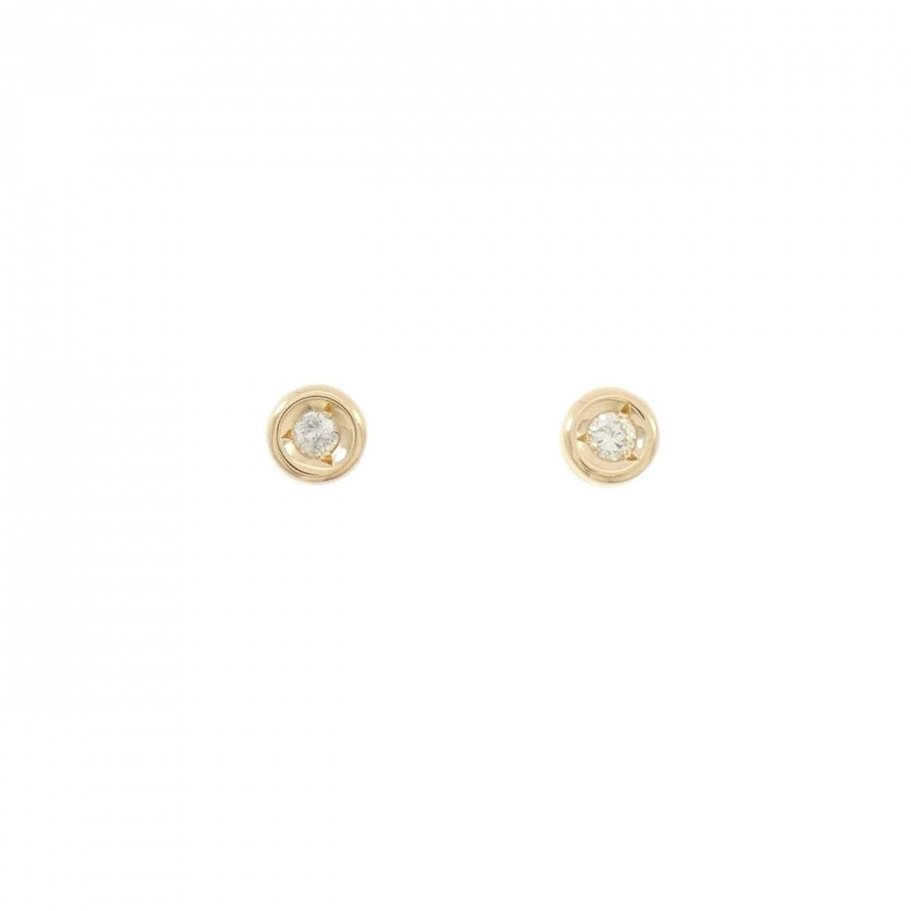 K18YG ダイヤモンド ピアス 0.11CT