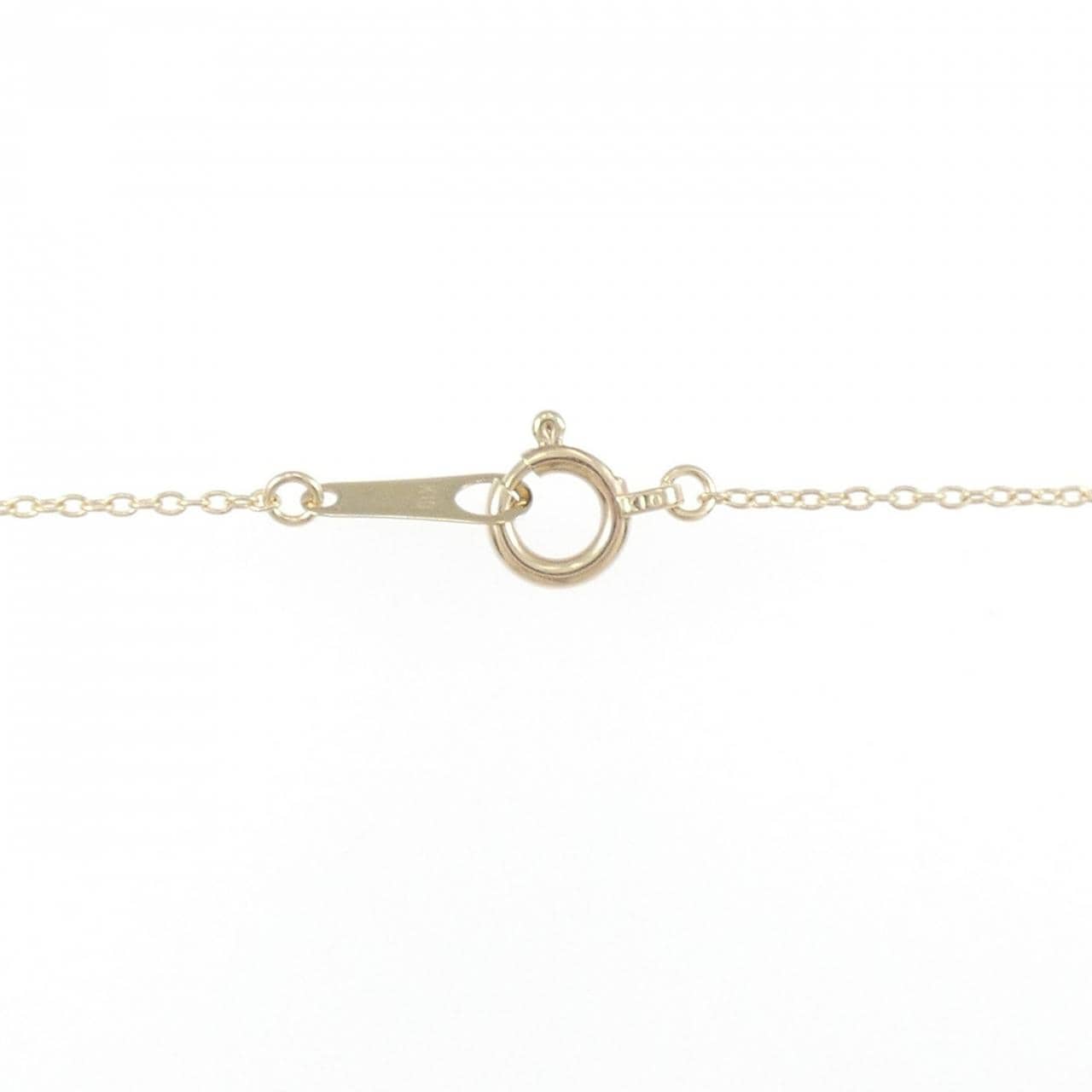 【リメイク】K10YG ムーン ダイヤモンド ネックレス 0.20CT