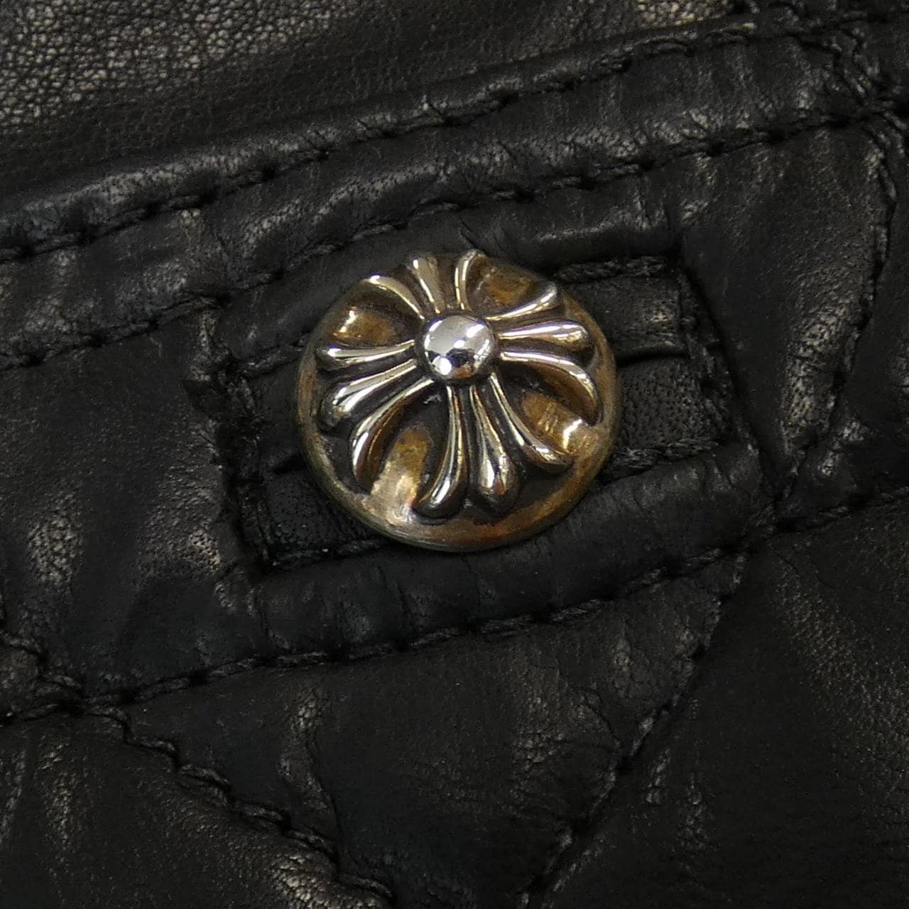 CHROME HEARTS HEARTS leather jacket