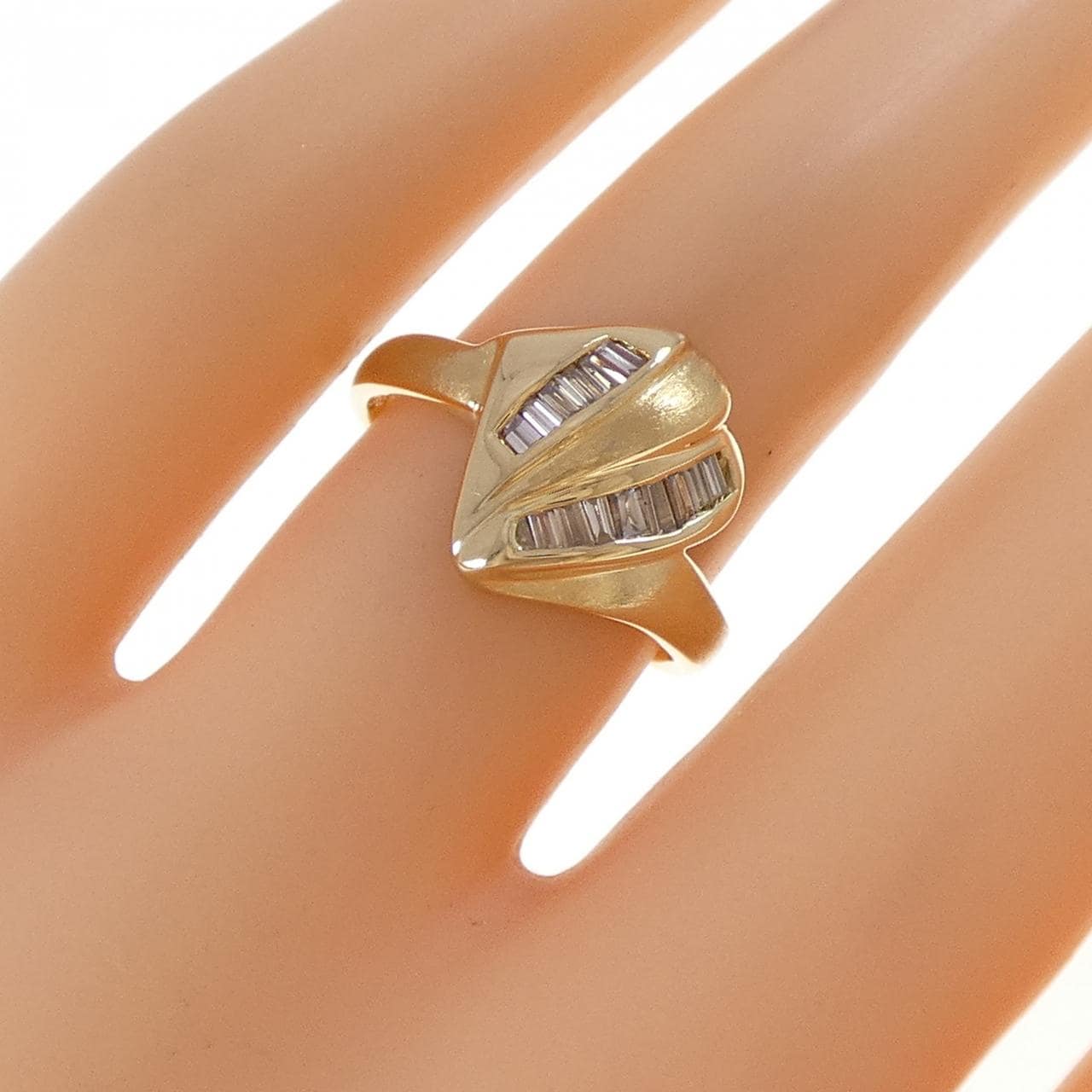 K18YG ダイヤモンド リング 0.30CT