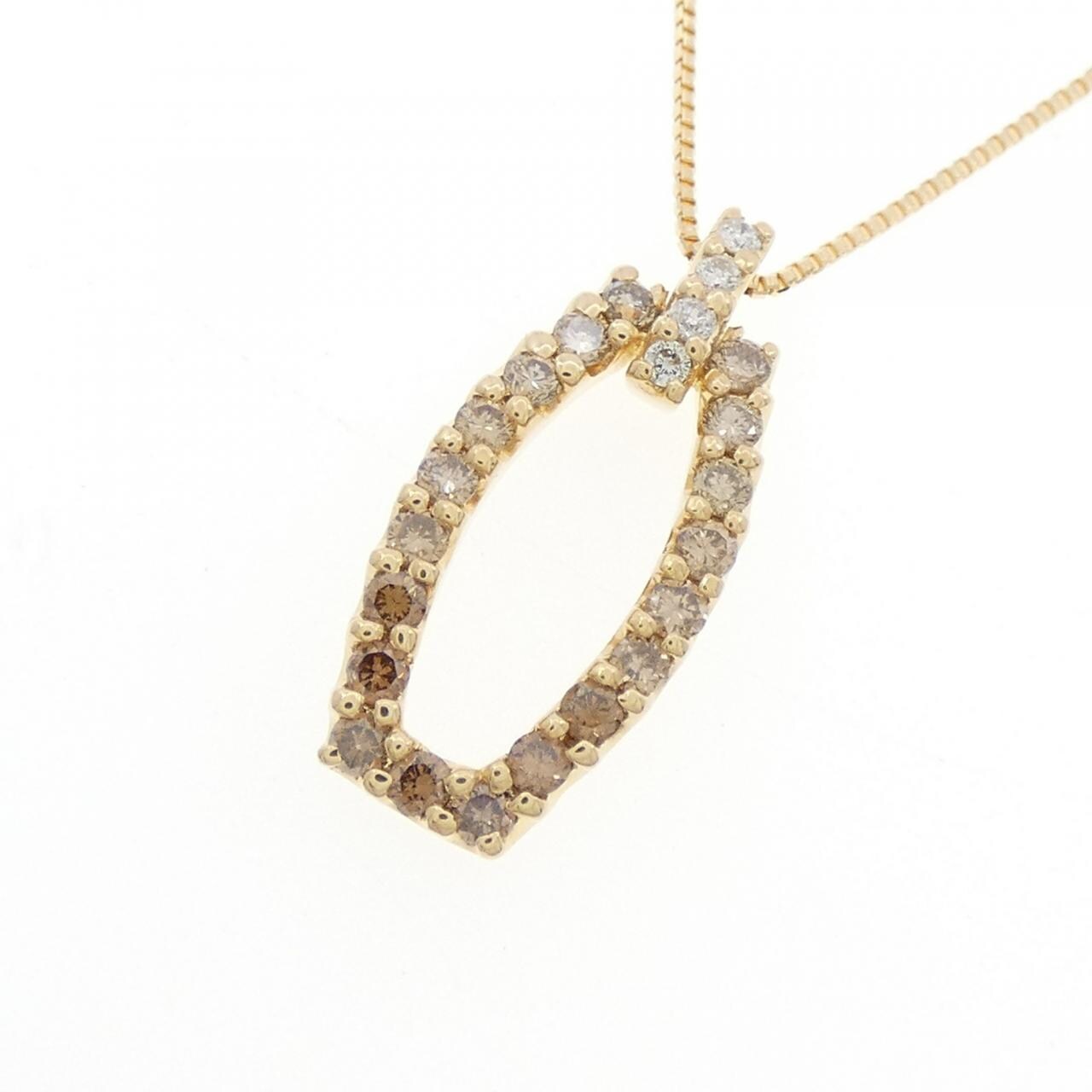 K18YG ダイヤモンド ネックレス 0.30CT