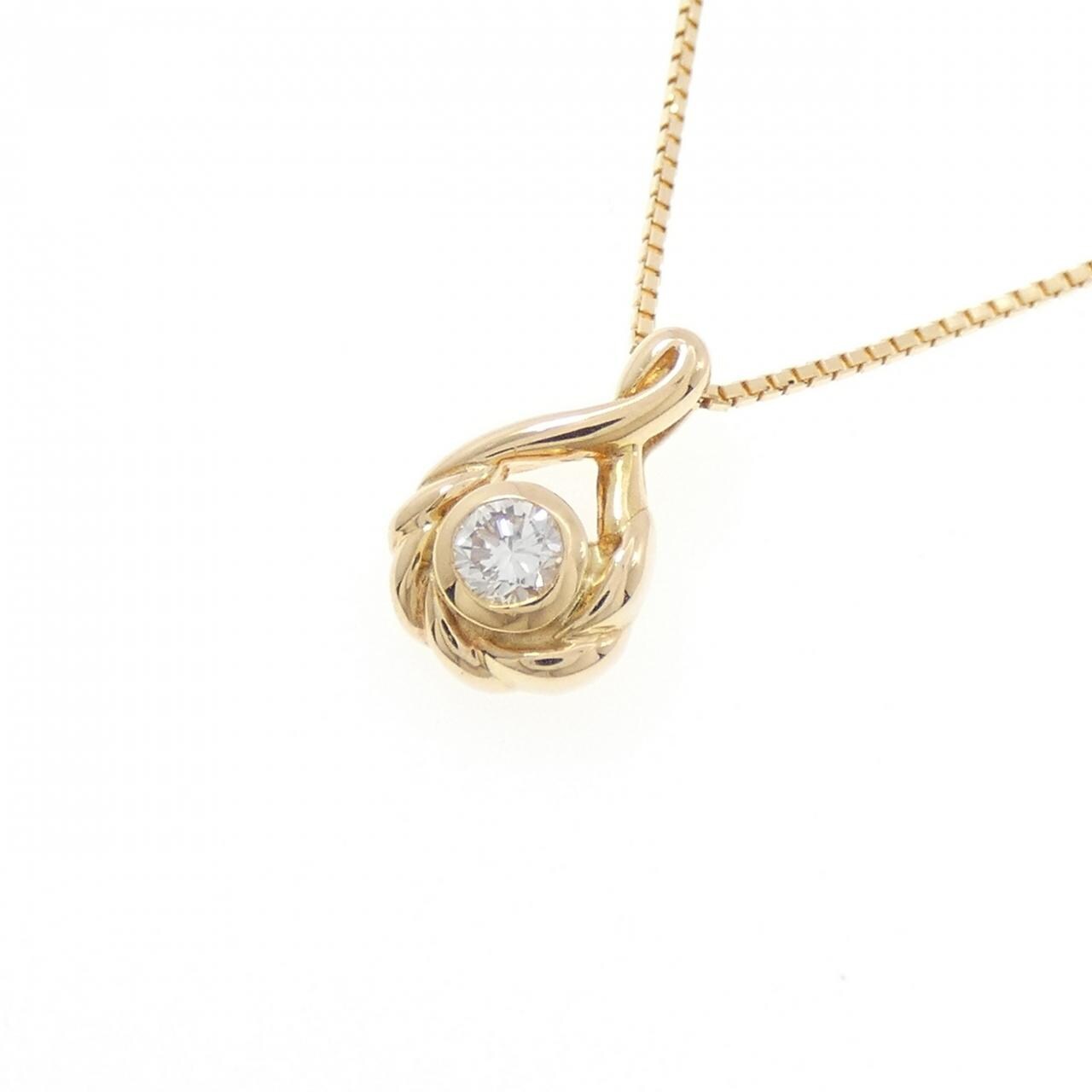 K18YG ダイヤモンド ネックレス 0.10CT