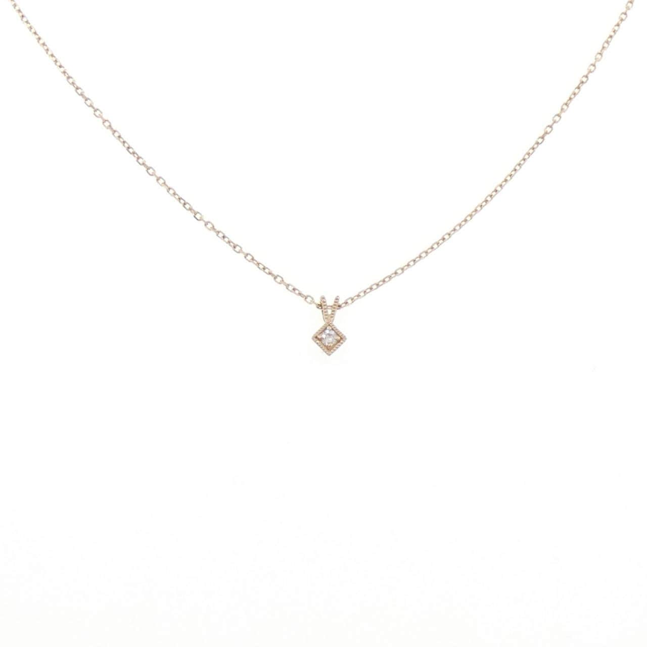 アガット ダイヤモンド ネックレス 0.02CT