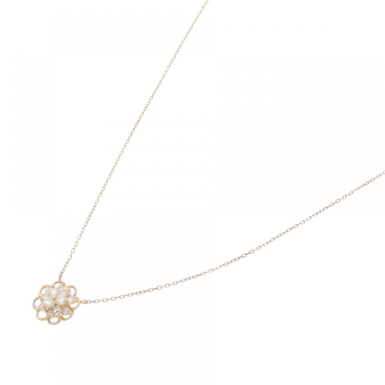 K18PG ダイヤモンド ネックレス 0.17CT