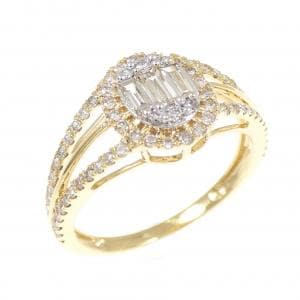 K18YG/K18WG ダイヤモンド リング 0.55CT