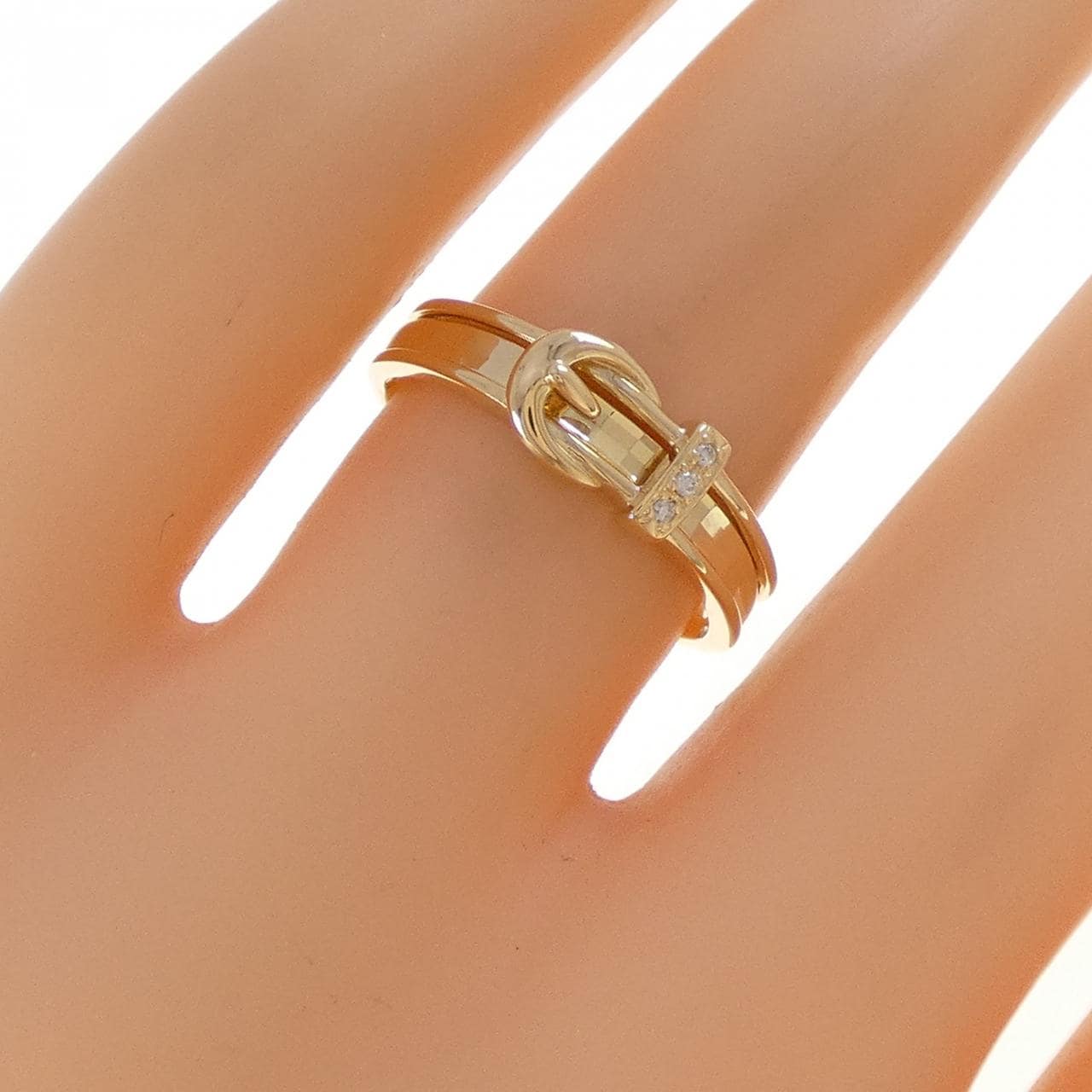 K18YG ダイヤモンド リング