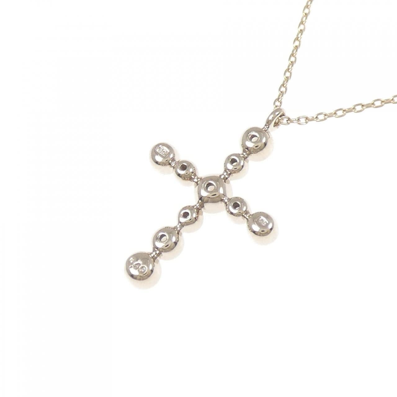 カシケイ クロス ダイヤモンド ネックレス 0.40CT