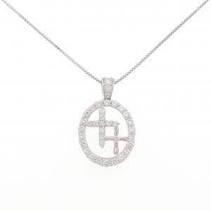PT900/PT850 クロス ダイヤモンド ネックレス 1.00CT