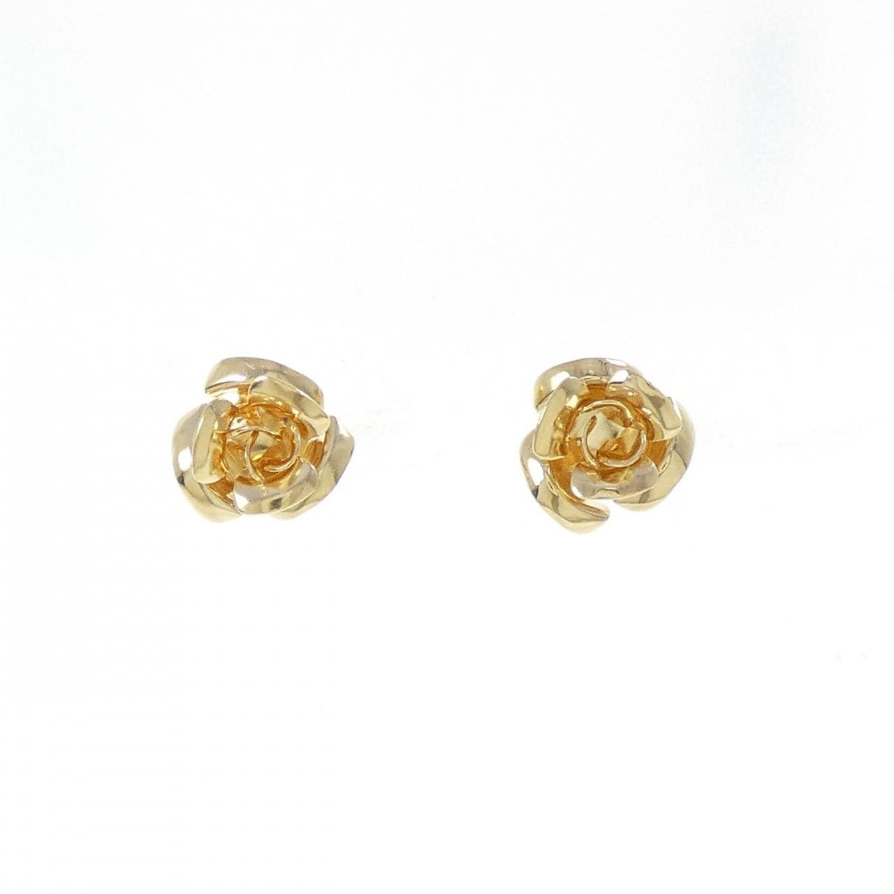 【新品】K18YG ローズ ピアス
