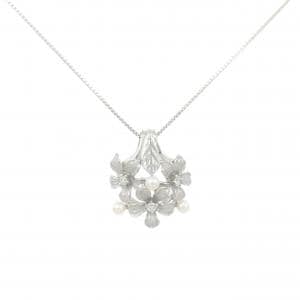 PT900/PT850 フラワー アコヤパール ネックレス