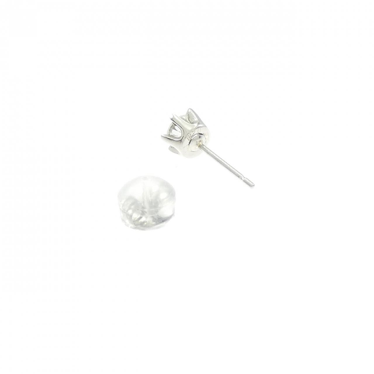 PT900 ソリティア ダイヤモンド ピアス 0.28CT 片耳