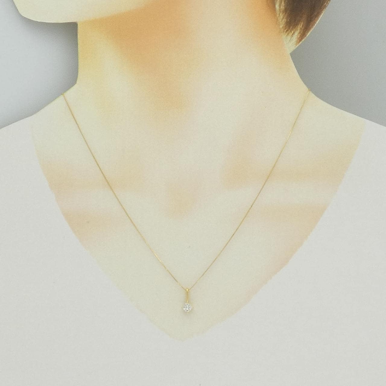 K18YG ダイヤモンド ネックレス 0.34CT