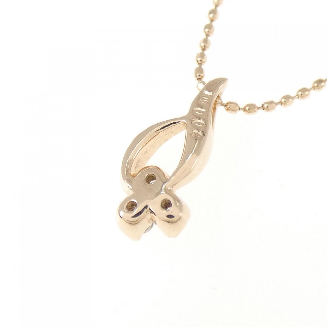 K10PG ダイヤモンド ネックレス 0.06CT